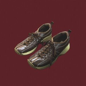 Steve Madden vintage brown leather sneakers